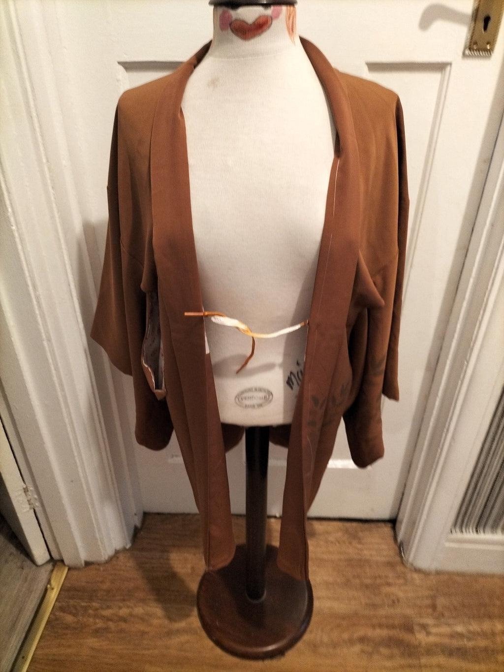 Ladies Size XL Brown Lined Long Sleeved Blazer