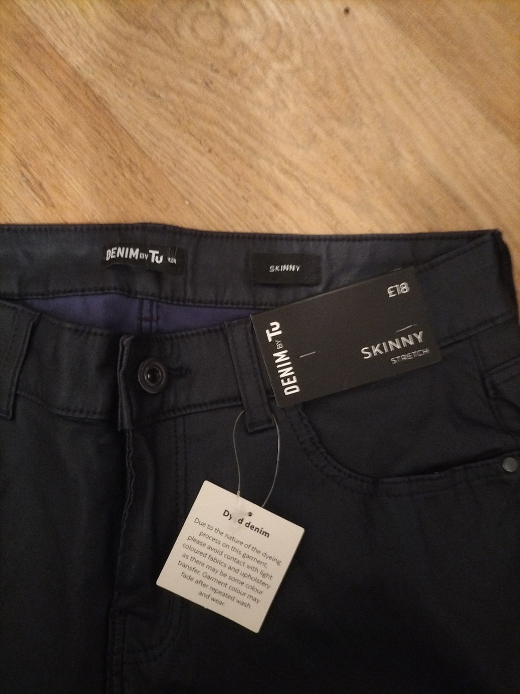 Brand New Tu Size 12R Skinny Stretch Shiny Jeans