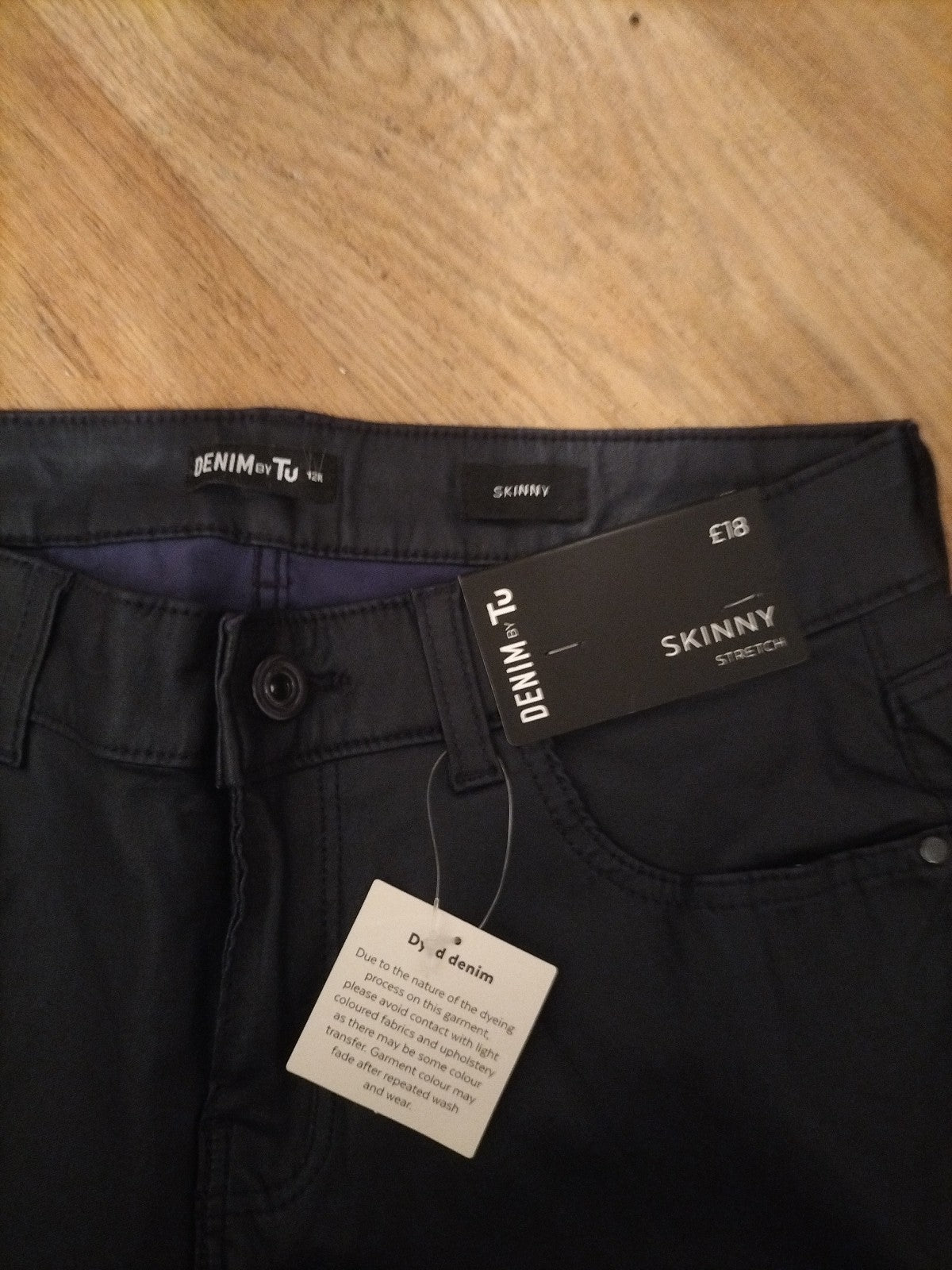 Brand New Tu Size 12R Skinny Stretch Shiny Jeans