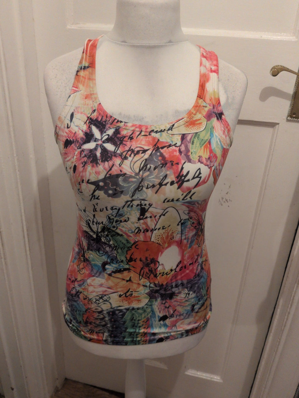 Quiz Medium Multicoloured Tank Vest Sleeveless Top
