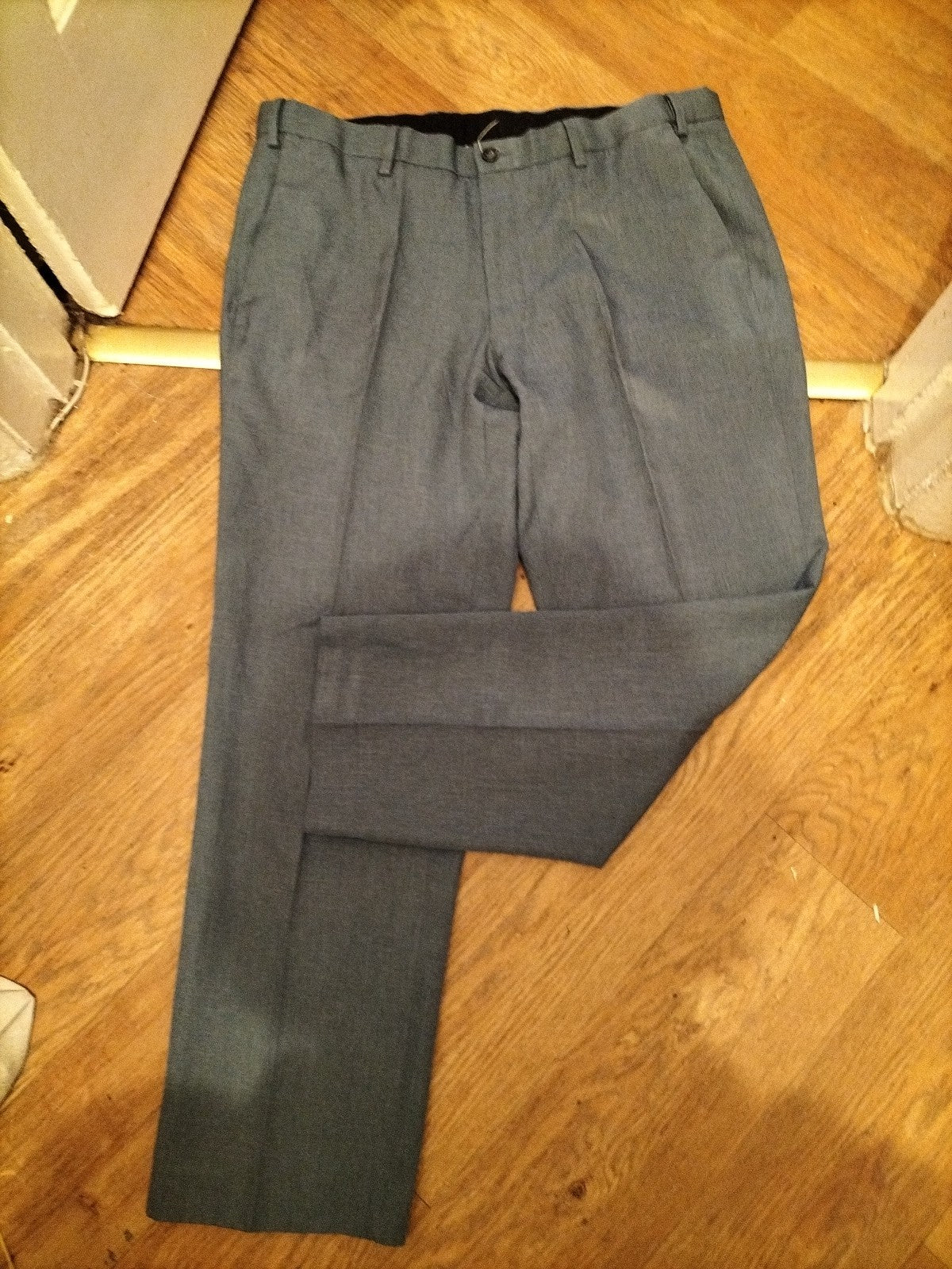 Mens M&S Size 38 Short 29 Leg Denim Colour Trousers