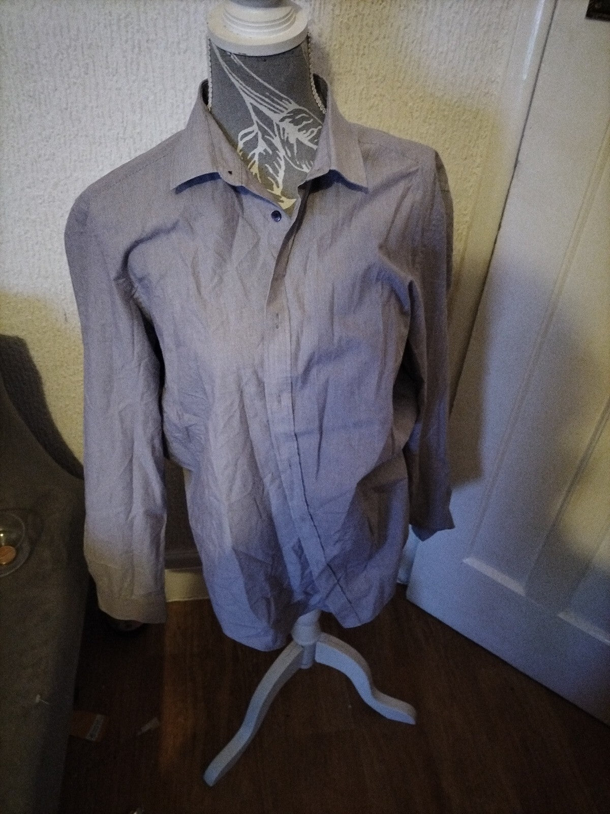 Mens Parkes 16.5 Slim Fit Long Sleeved Shirt