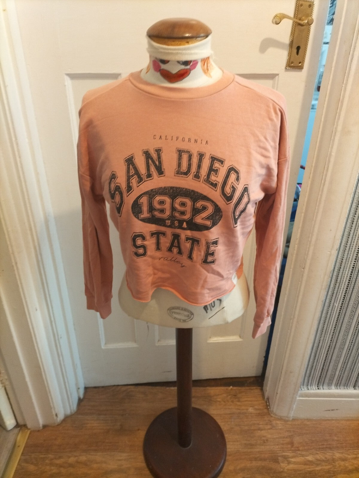 Girls George 11-12 Years Pink Long Sleeved Jumper