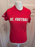 Gildan Small Red Print Short Sleeve Tee Ladies
