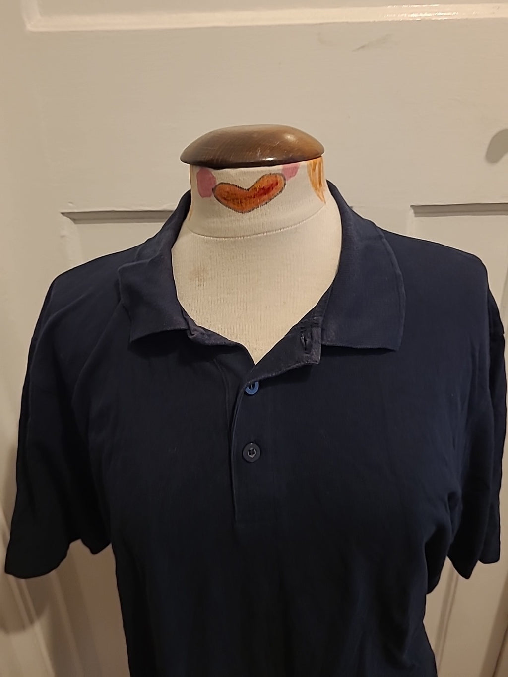Mwns Blue Harbour Size Large Dark Navy Short Sleeved Polo