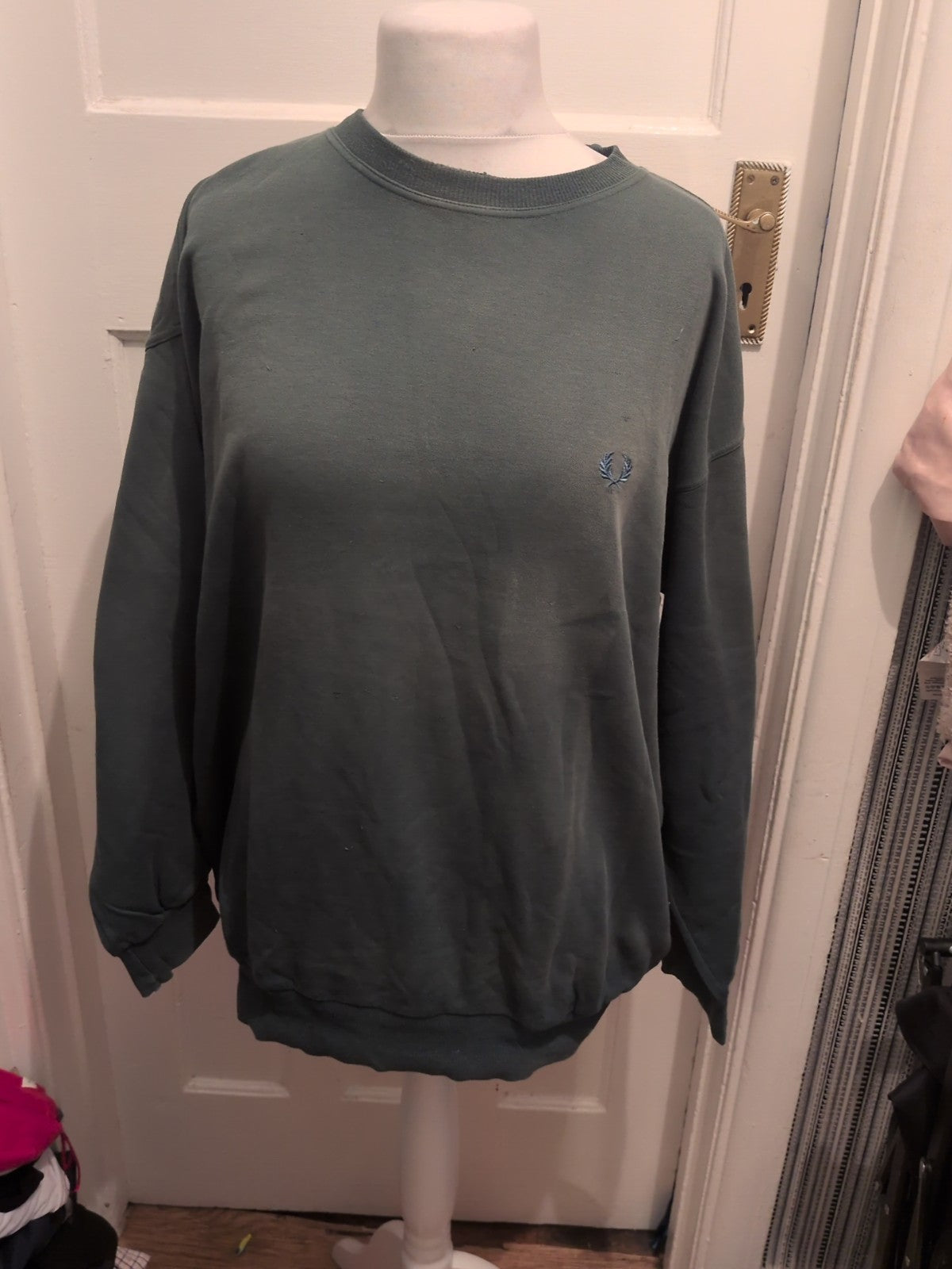 Fred Perry XL Green Pullover Jumper
