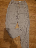 Mens Denim&Co Size 2XS Beige Elasticated Trousers