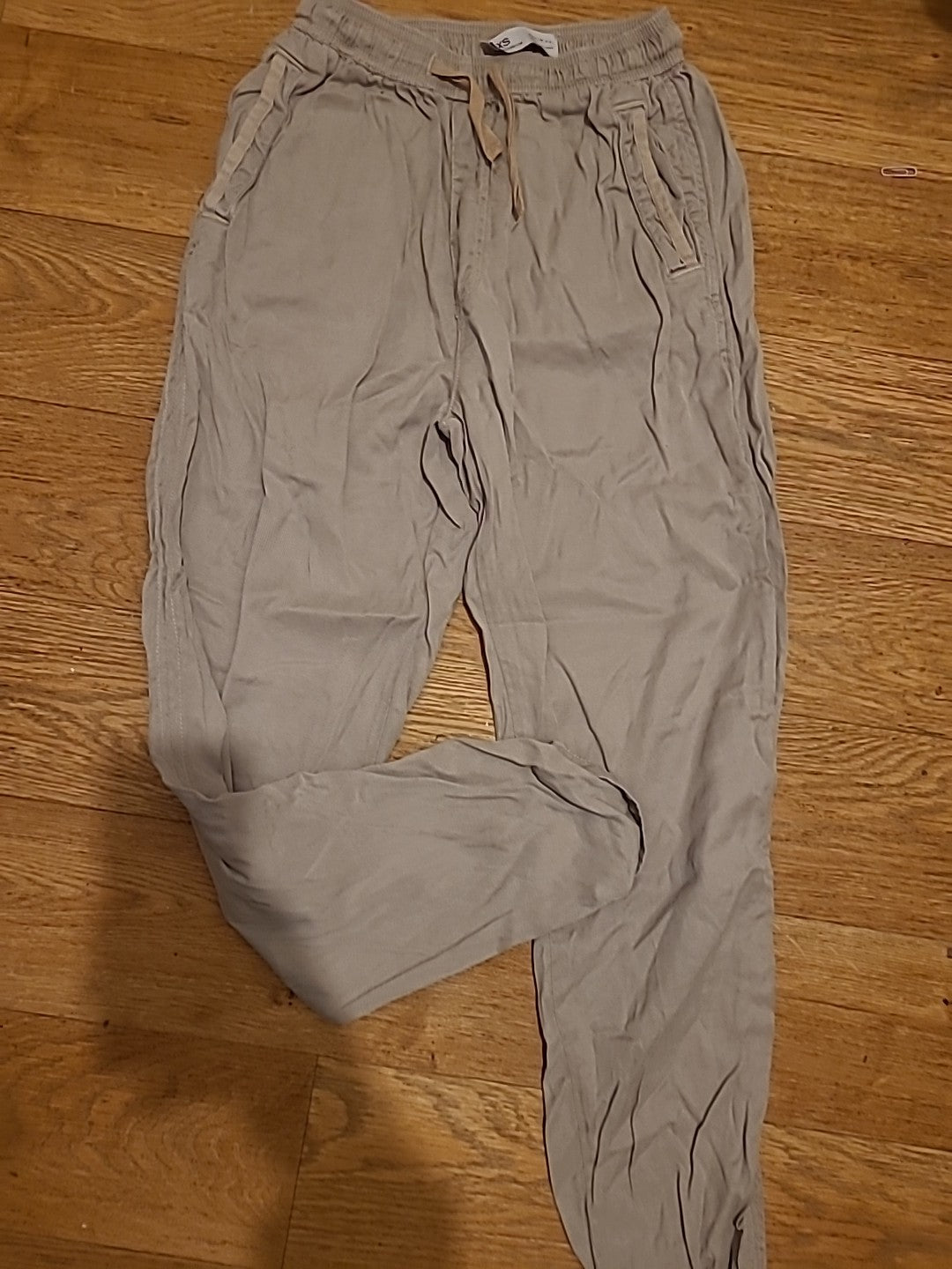 Mens Denim&Co Size 2XS Beige Elasticated Trousers