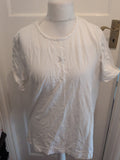 18 White With Silver Star Short Sleeve T-shirt