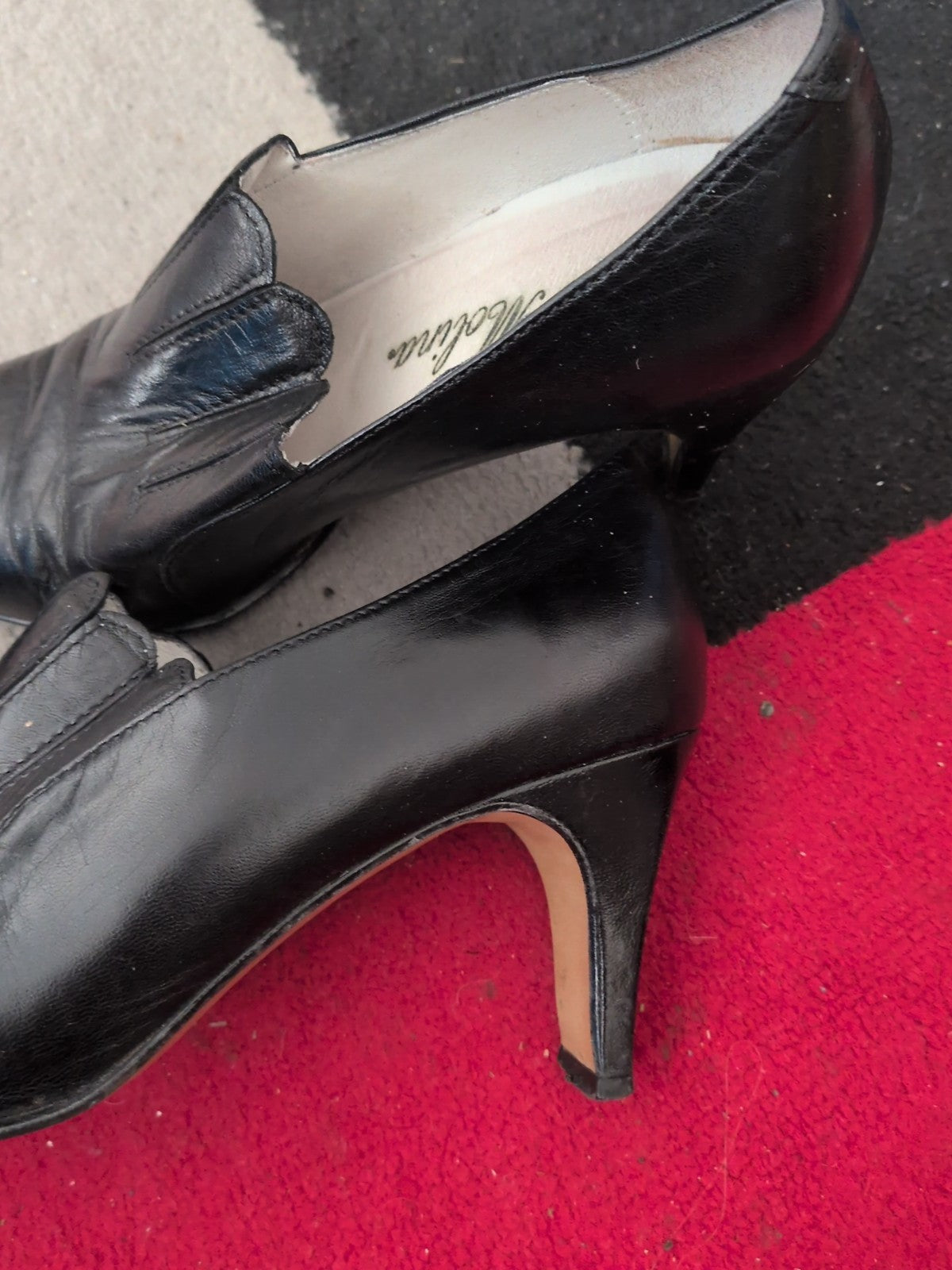 Paco Molina UK 5 Black Close Shoe Smart Heel