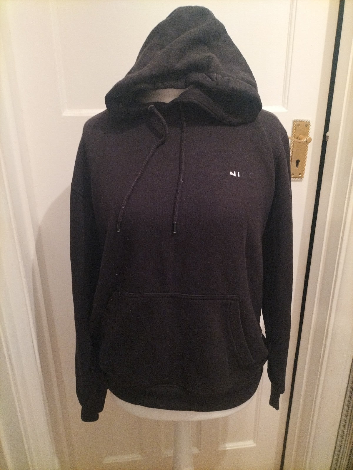 Mens Nicce Size Medium Black Pullover Hoodie