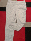 Ladies David Emanuel Size 14 Silver Floral Embroidery Trousers