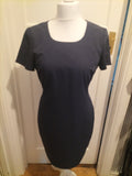 Ladies Richards Size 12 Navy Lined Short Sleeved Dress