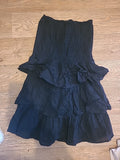 Ladies Primark Size 8 Black Boob Tube Dress