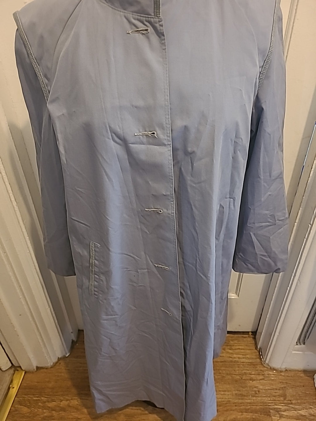 Ladies Dannimac Size 16 Blue Long Length Coat