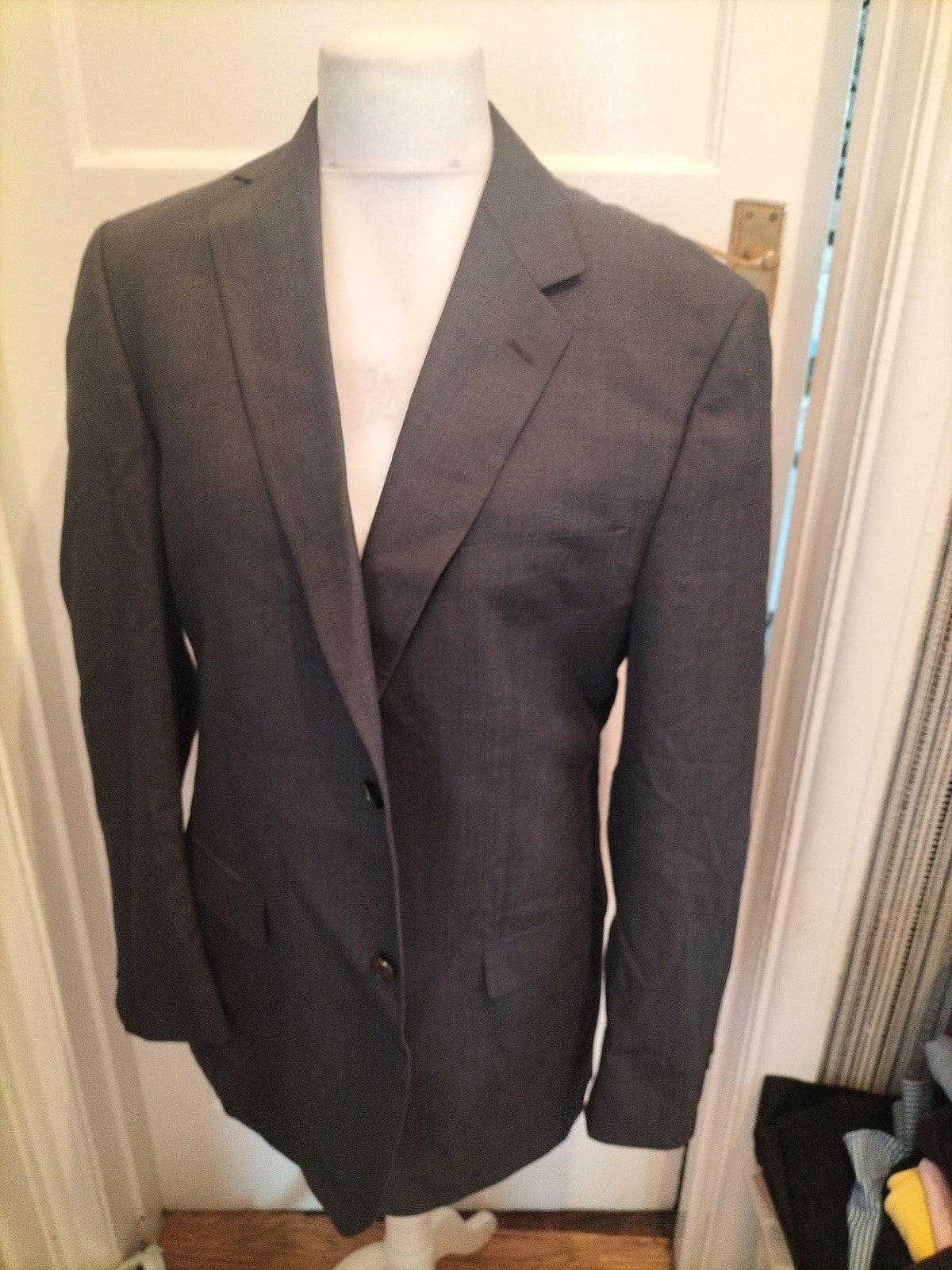 Mens Marks And Spencer Collezione Size 42 Long Grey Tuxedo Jacket