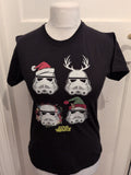 Large Black Star Wars Short Sleeve T-shirt