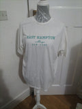 Ladies Shein M White Short Sleeved Top With The Slogan New York