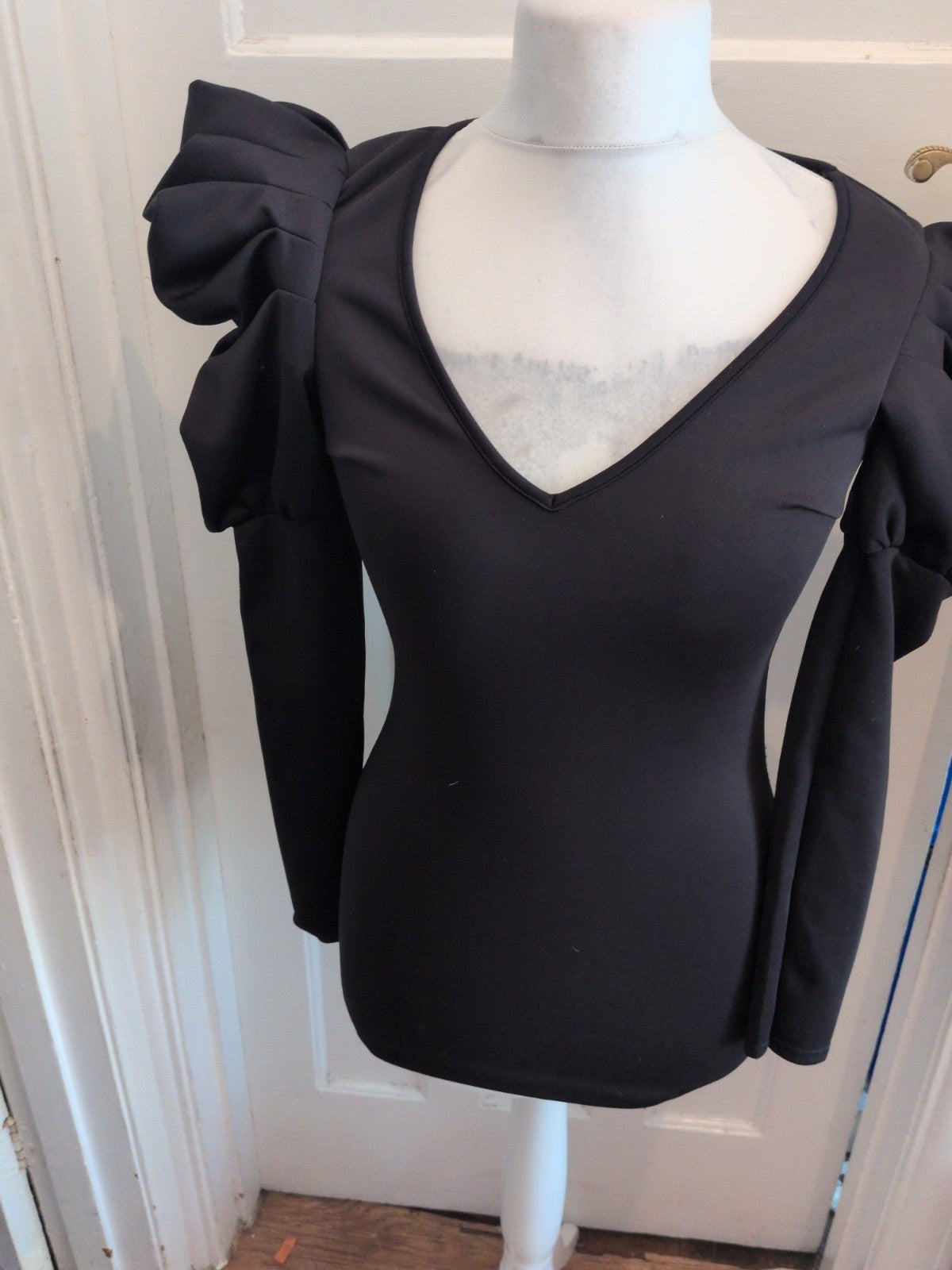 Boohoo Night 10 Black Long Sleeve Bodycon Dress