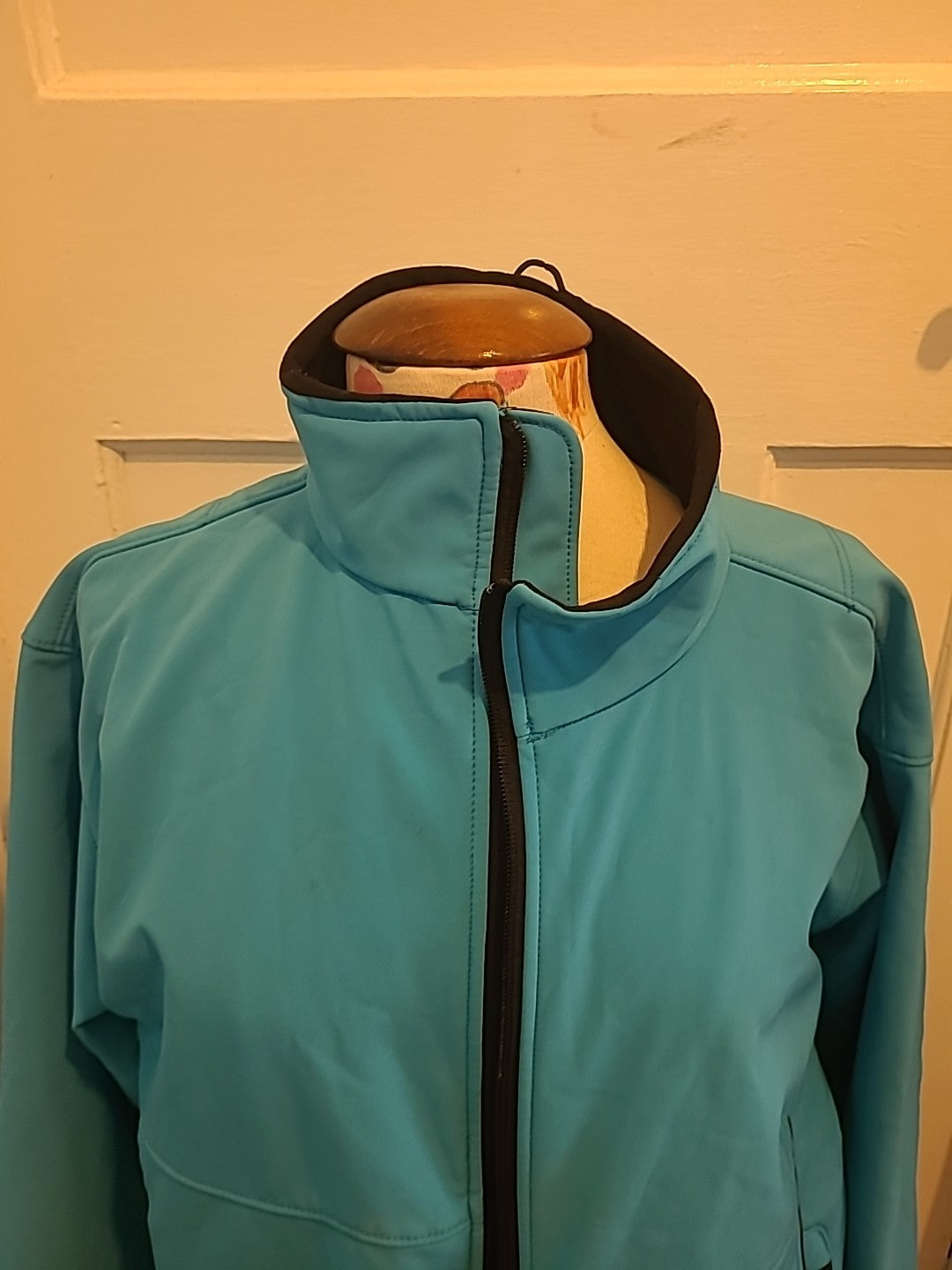 Ladies Clique Size Large Sea Blue Zip Through Jacket