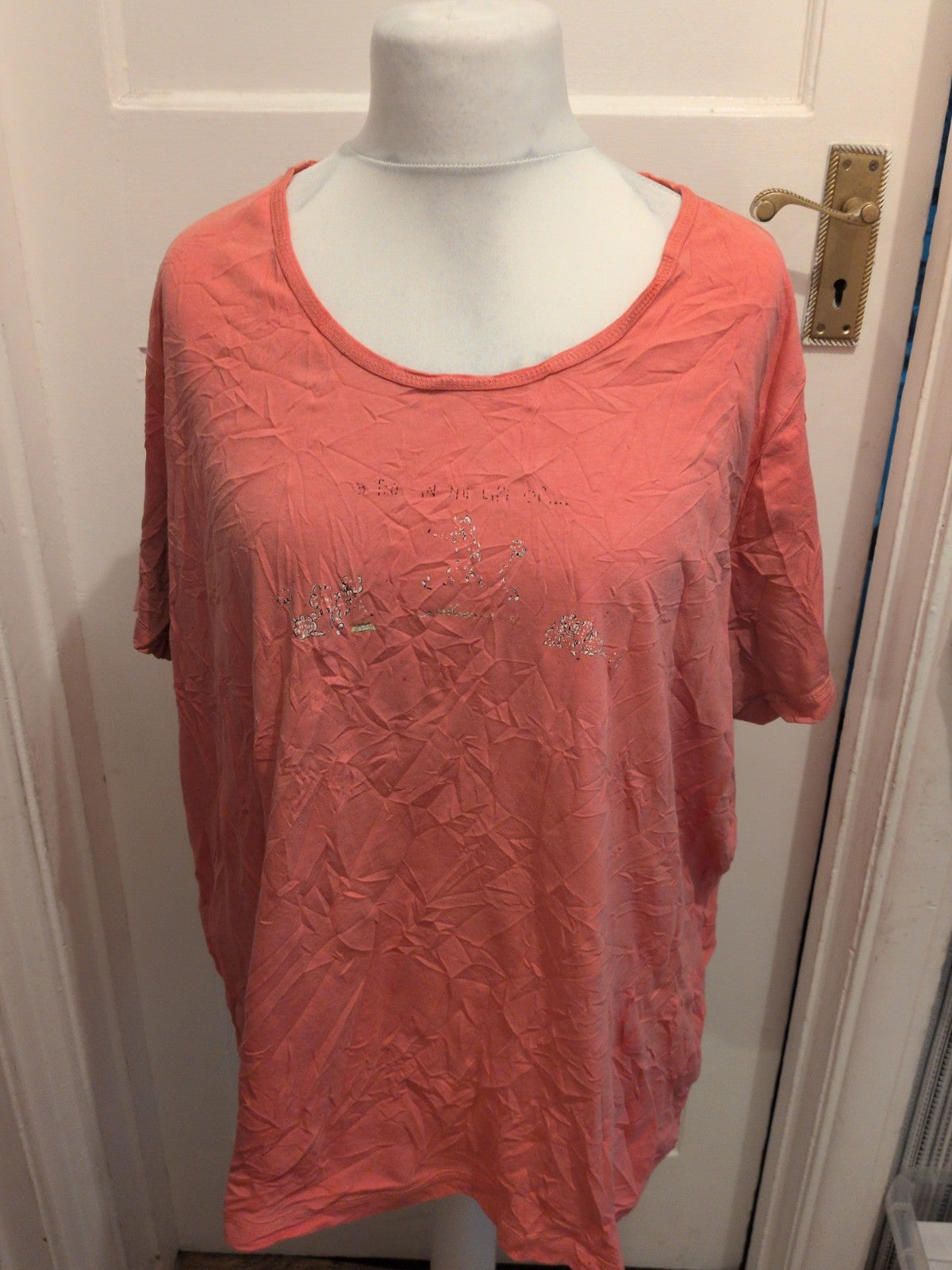 Shapely Figures Pink 28/30 Pink Short Sleeve T-shirt