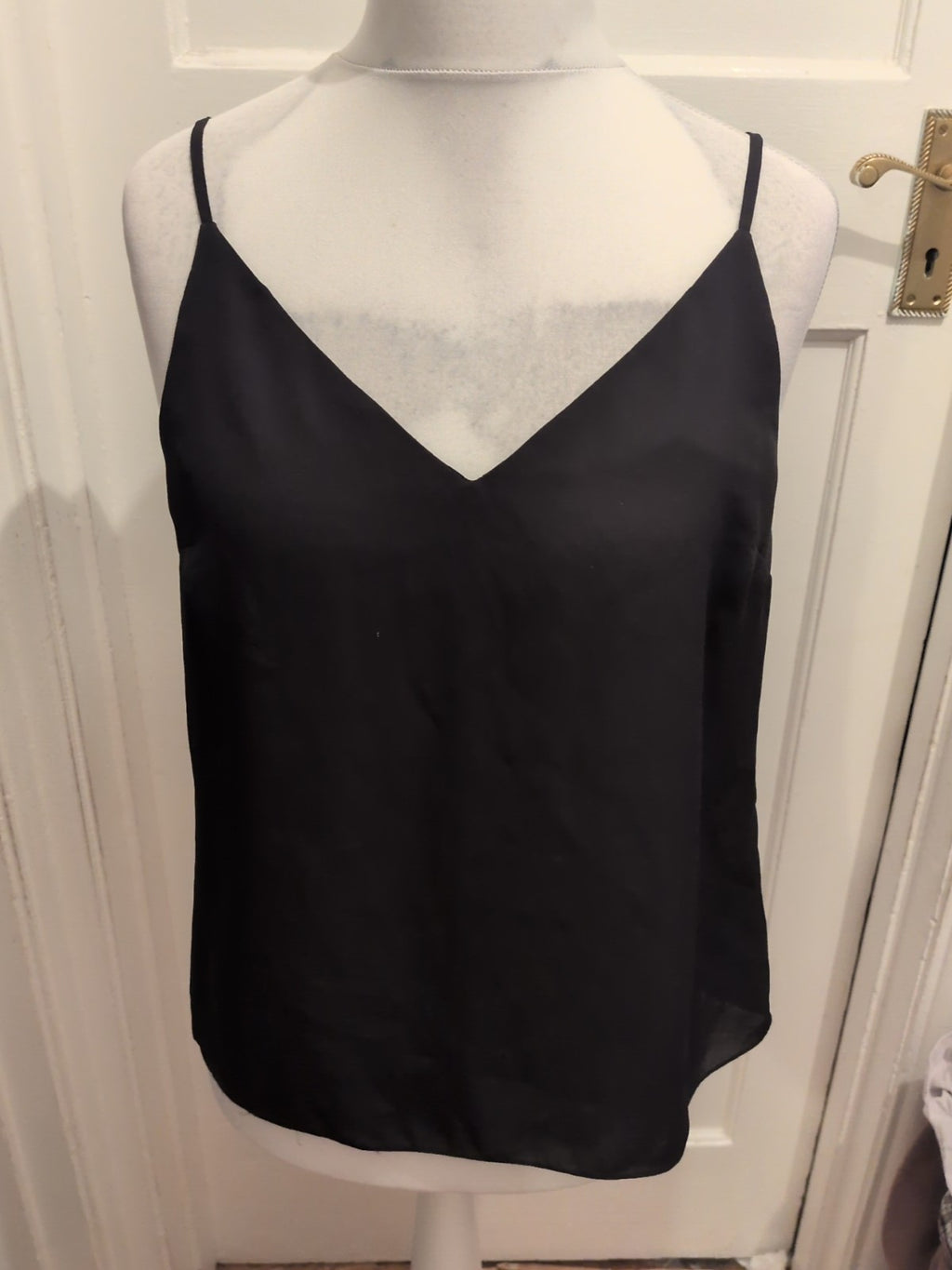 Primark 14 Black V Neck Cami