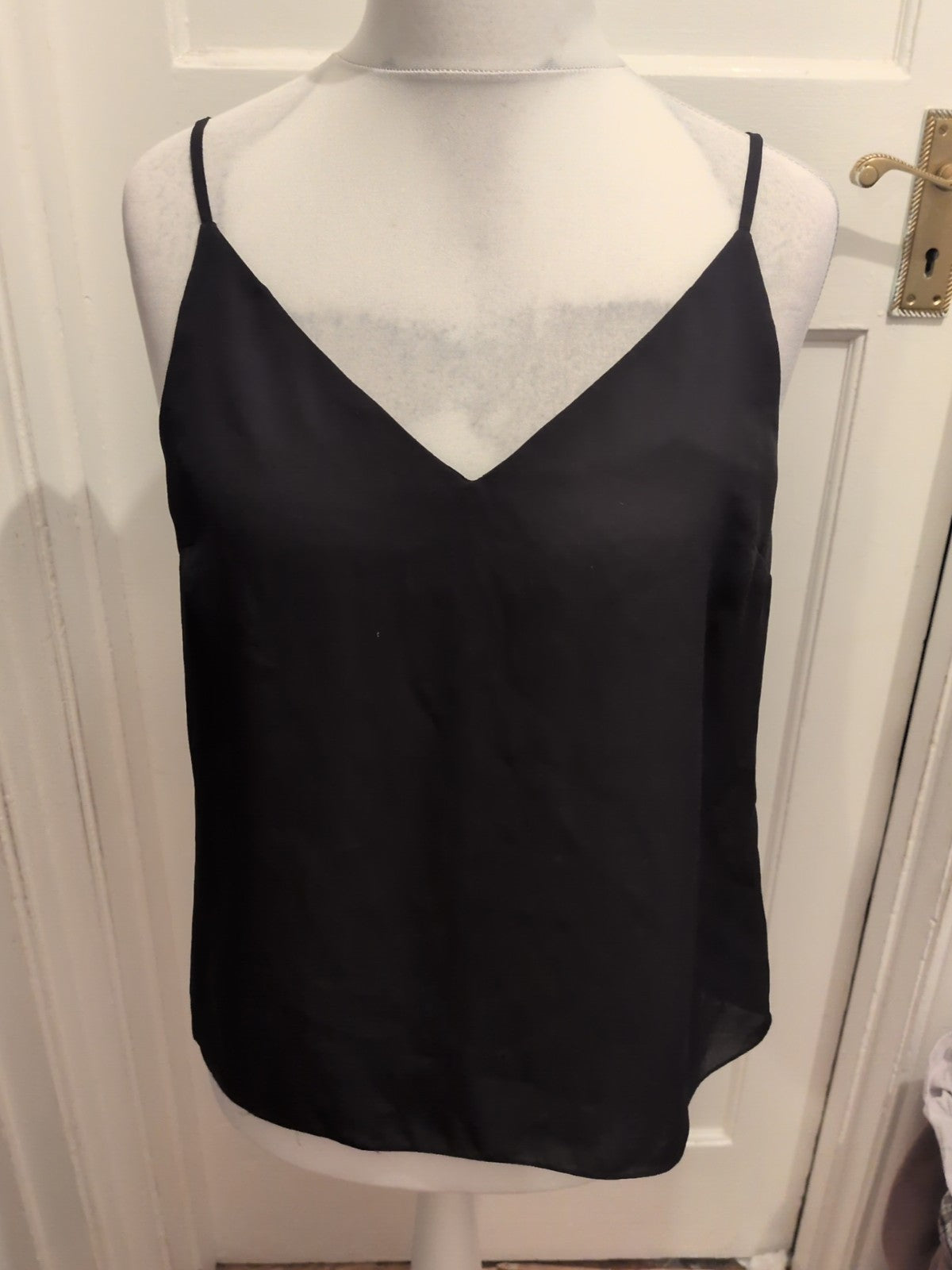 Primark 14 Black V Neck Cami