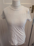 George 10 White Plain T-shirt Ladies Short Sleeve