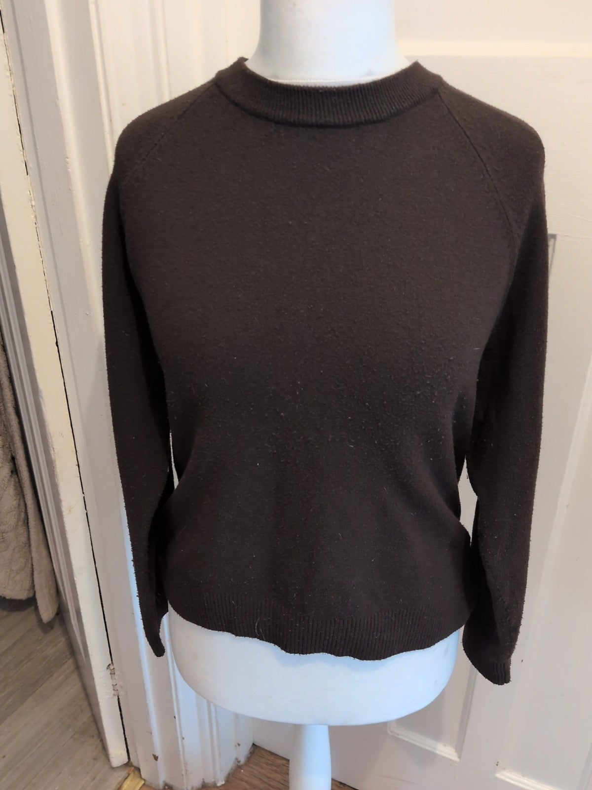 Next Medium Dark Brown/Black Round Neck Jumper