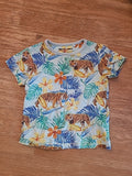 Boys Next 2-3 Years Multicoloured Floral With Tiger Tshirt