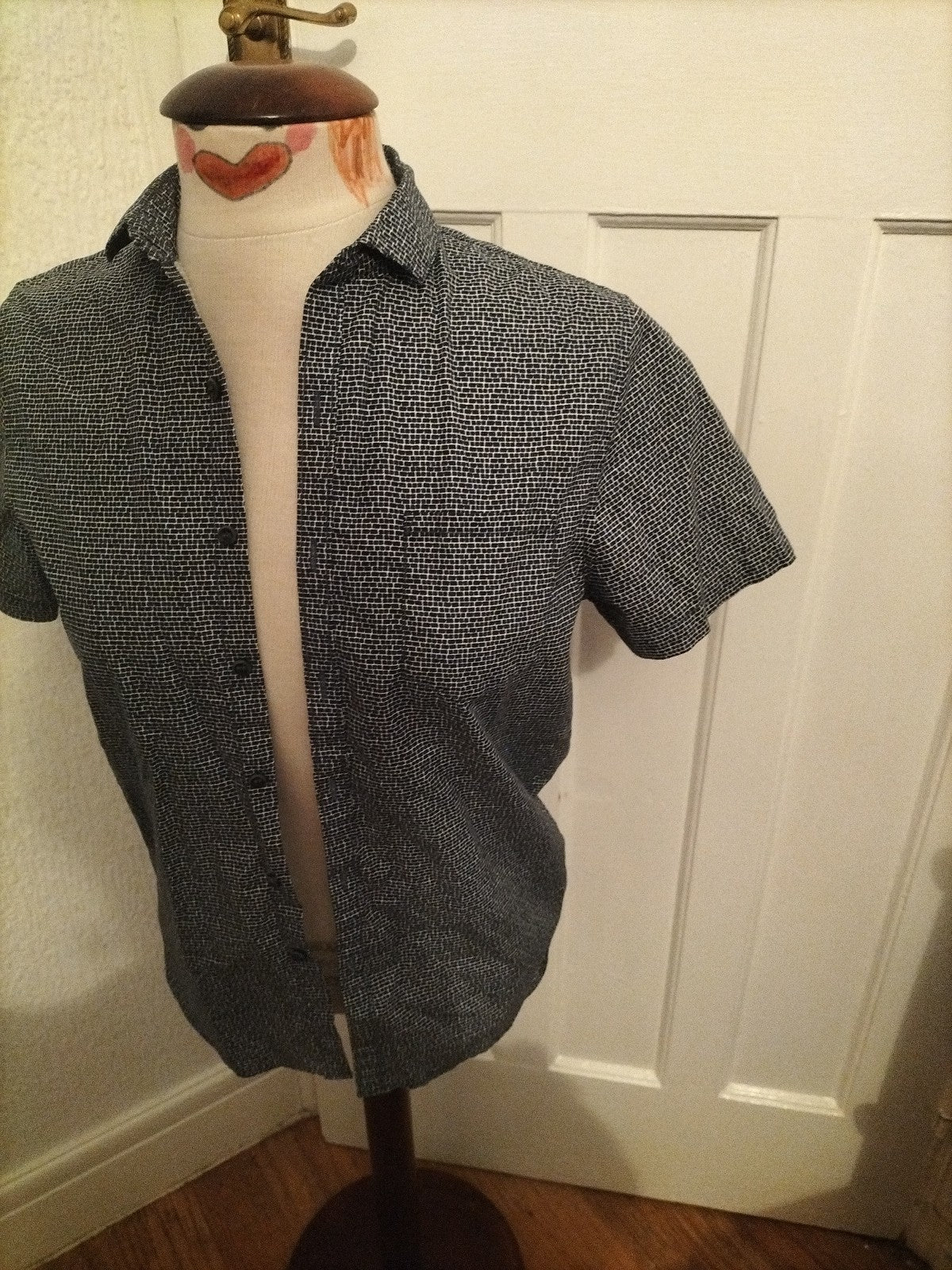 Mens Next 12 Years Navy Brick Short Sleeve