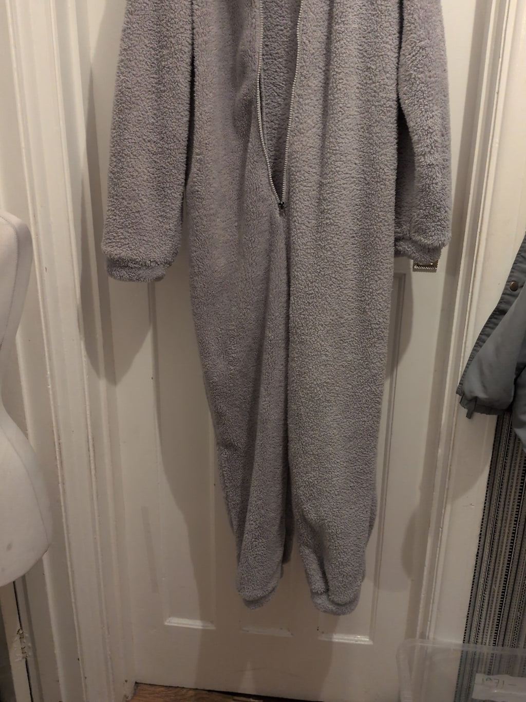 Boohoo Small Grey Hooded All In One Nightwear