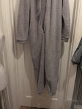 Boohoo Small Grey Hooded All In One Nightwear