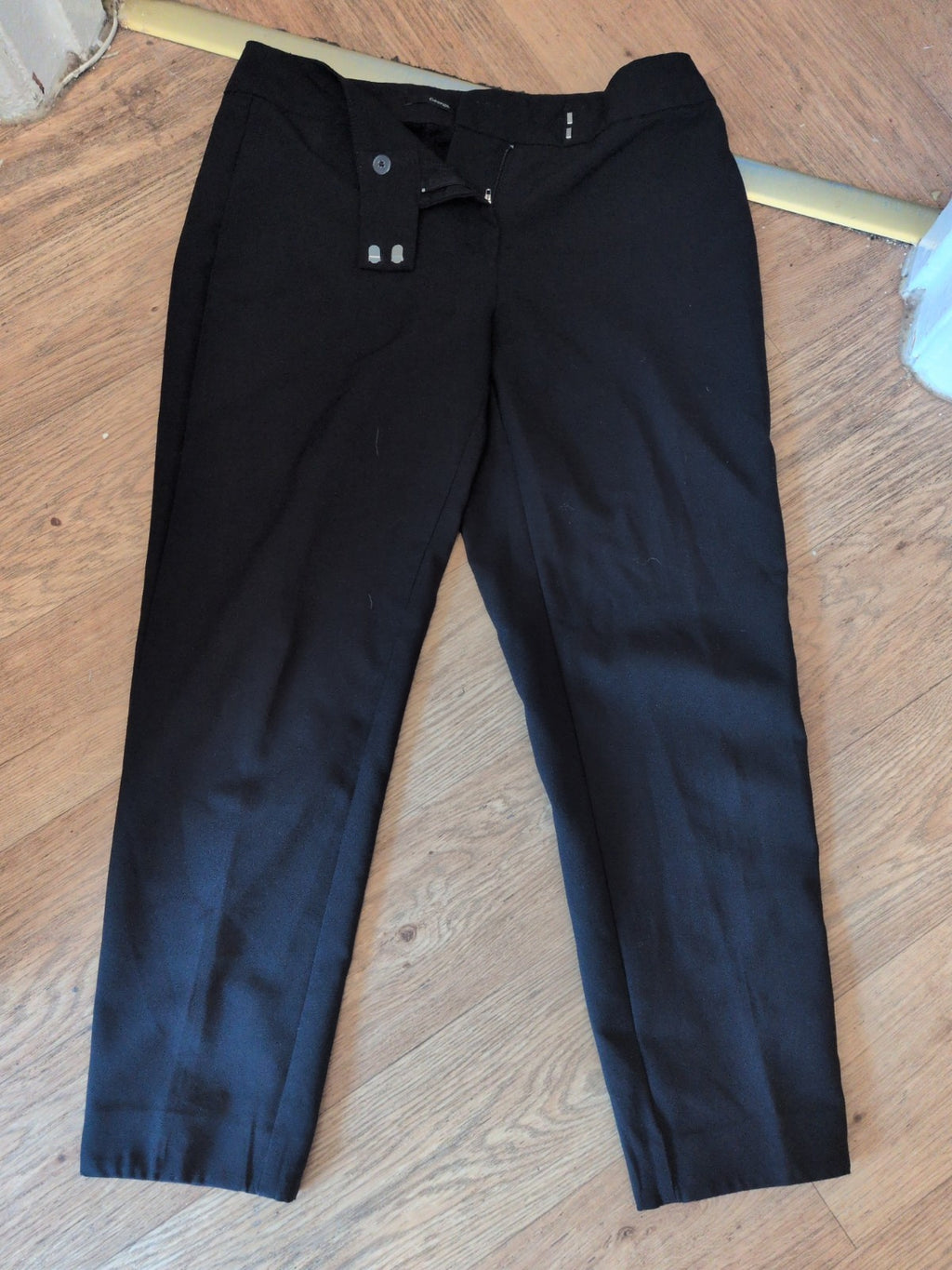 Ladies George Size 12 Black Smart Trousers Lightweight