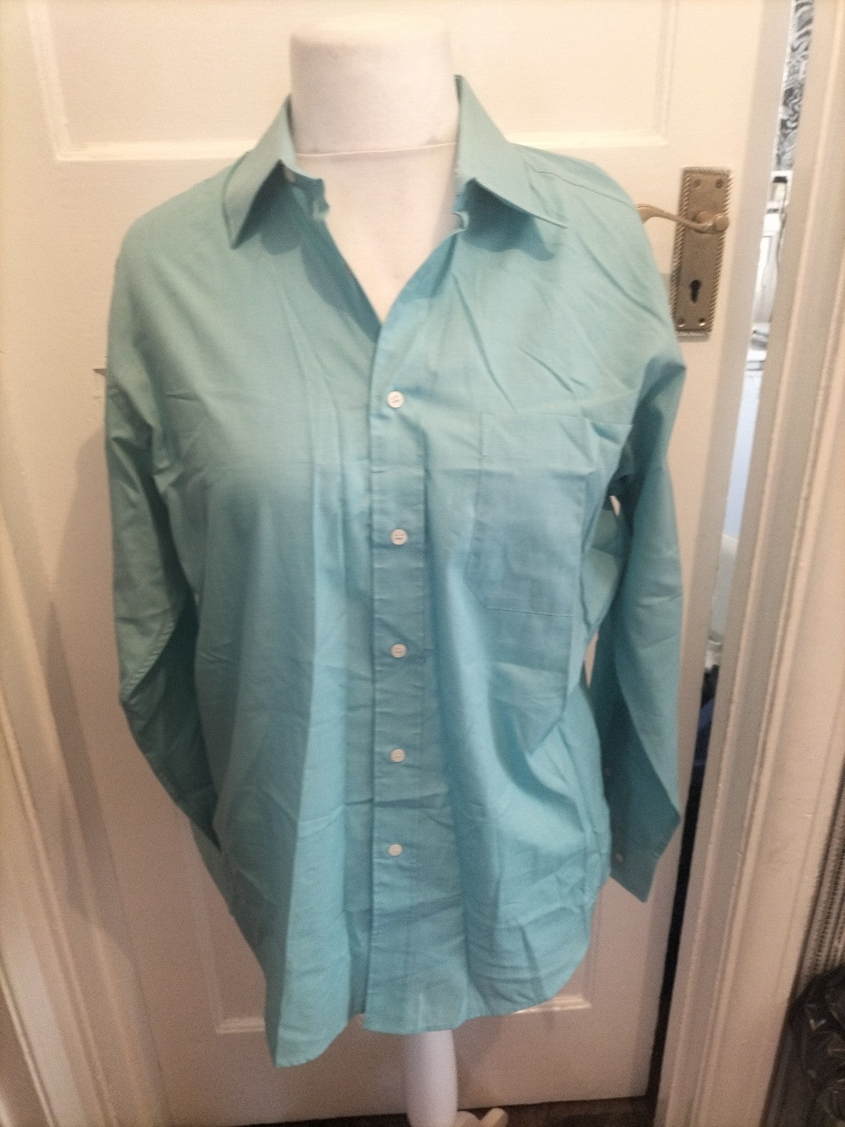 Mens Debenhams Size 15.5" Sea Breeze Long Sleeve Shirt