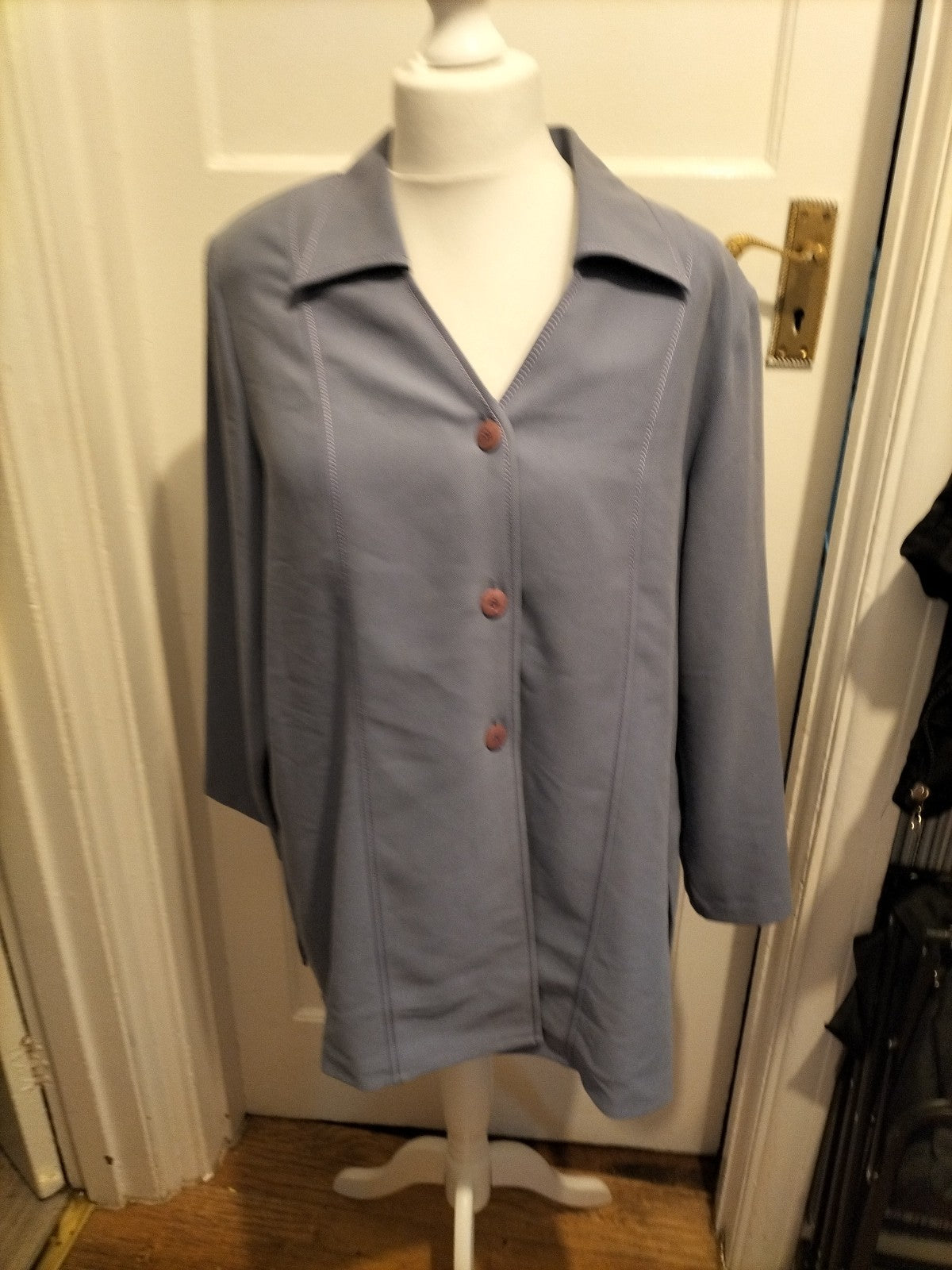Ladies Elvi Size 20 Lilac Purple Lined Padded Blazer