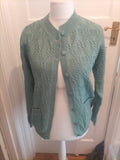 Beaumonde 18-20 Teal Knit Cardigan Buttoned