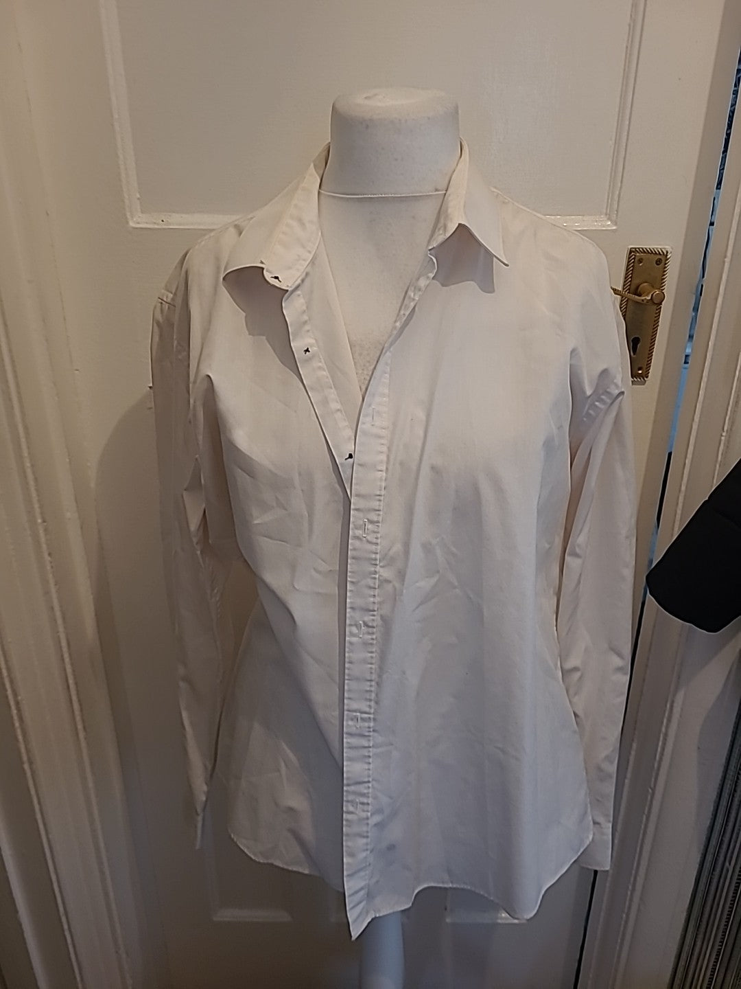 Mens Taylor&Wright Size 18 Slim Fit White Shirt
