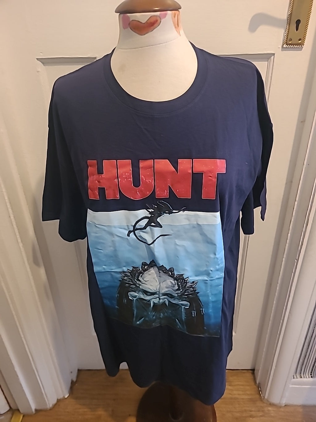 Mens Caribbean Seal Size XL Navy Hunt Tshirt