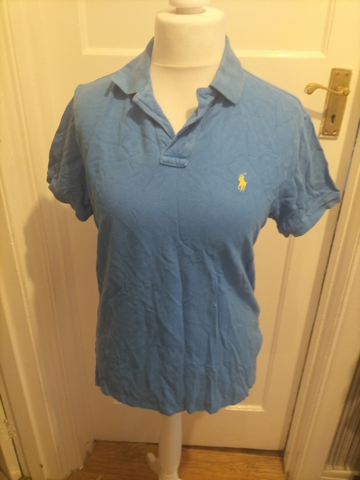 Mens Polo Ralph Lauren Size Medium Blue Polo Short Sleeve