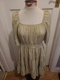 Ladies Shein Size XL Lime Lined Short Sleeved Dress