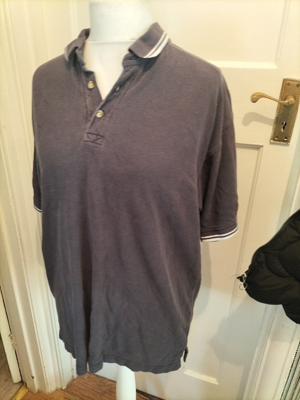 Mens Henbury Size XL Navy Short Sleeved Polo