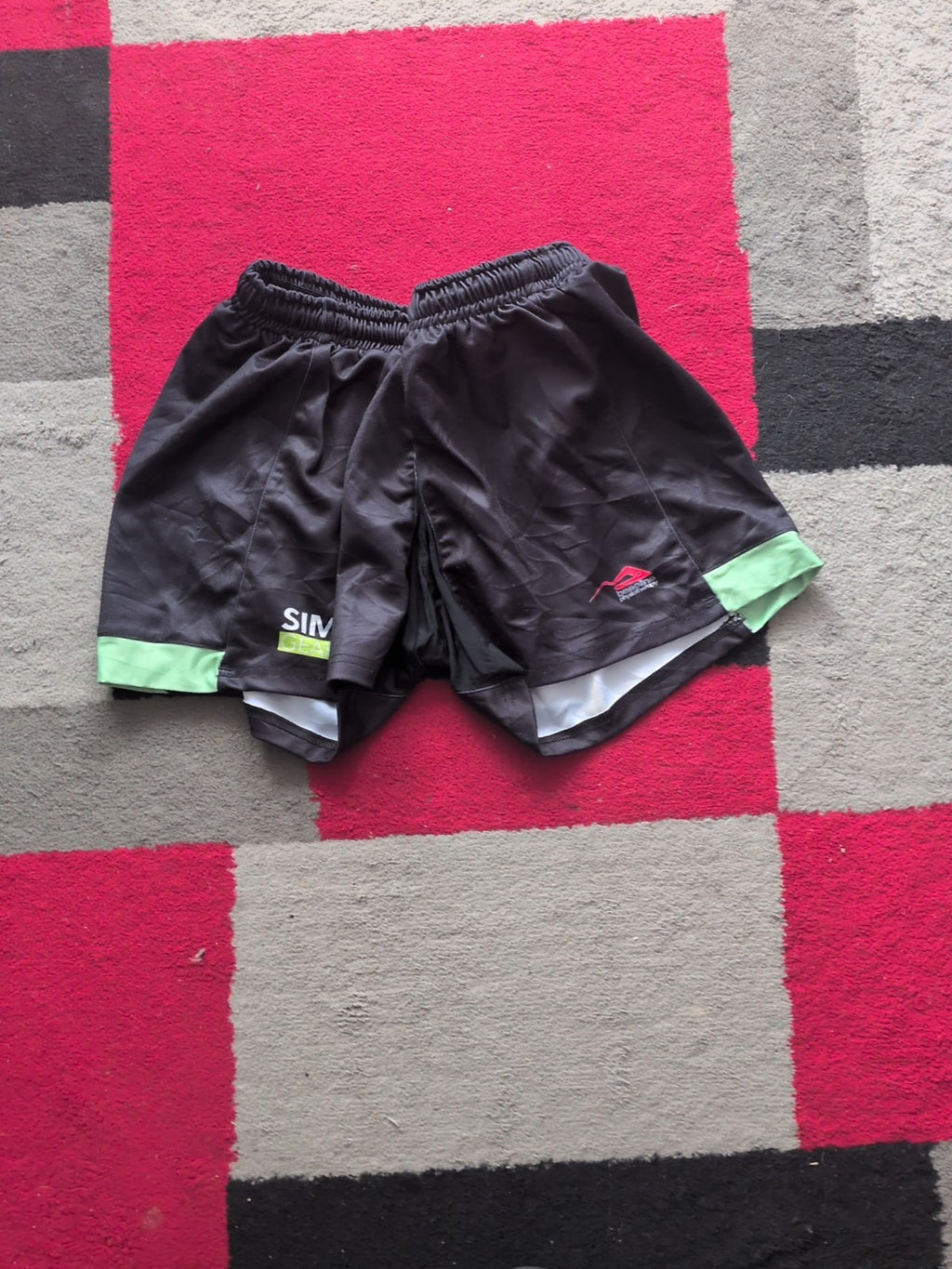 mens Slim Gear Size Small Black Shorts