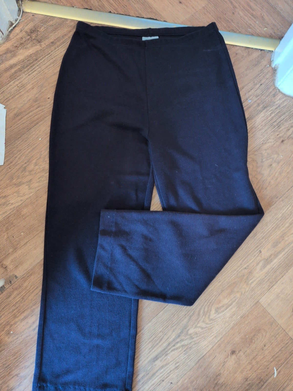 Ladies Cotswold Collection Size XL Navy Slight Rib Straight Leg Trousers