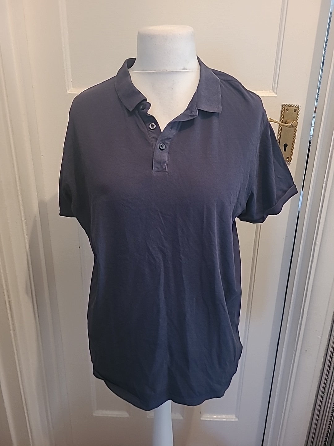 Mens ACW85 Size XL Navy Short Sleeved Polo
