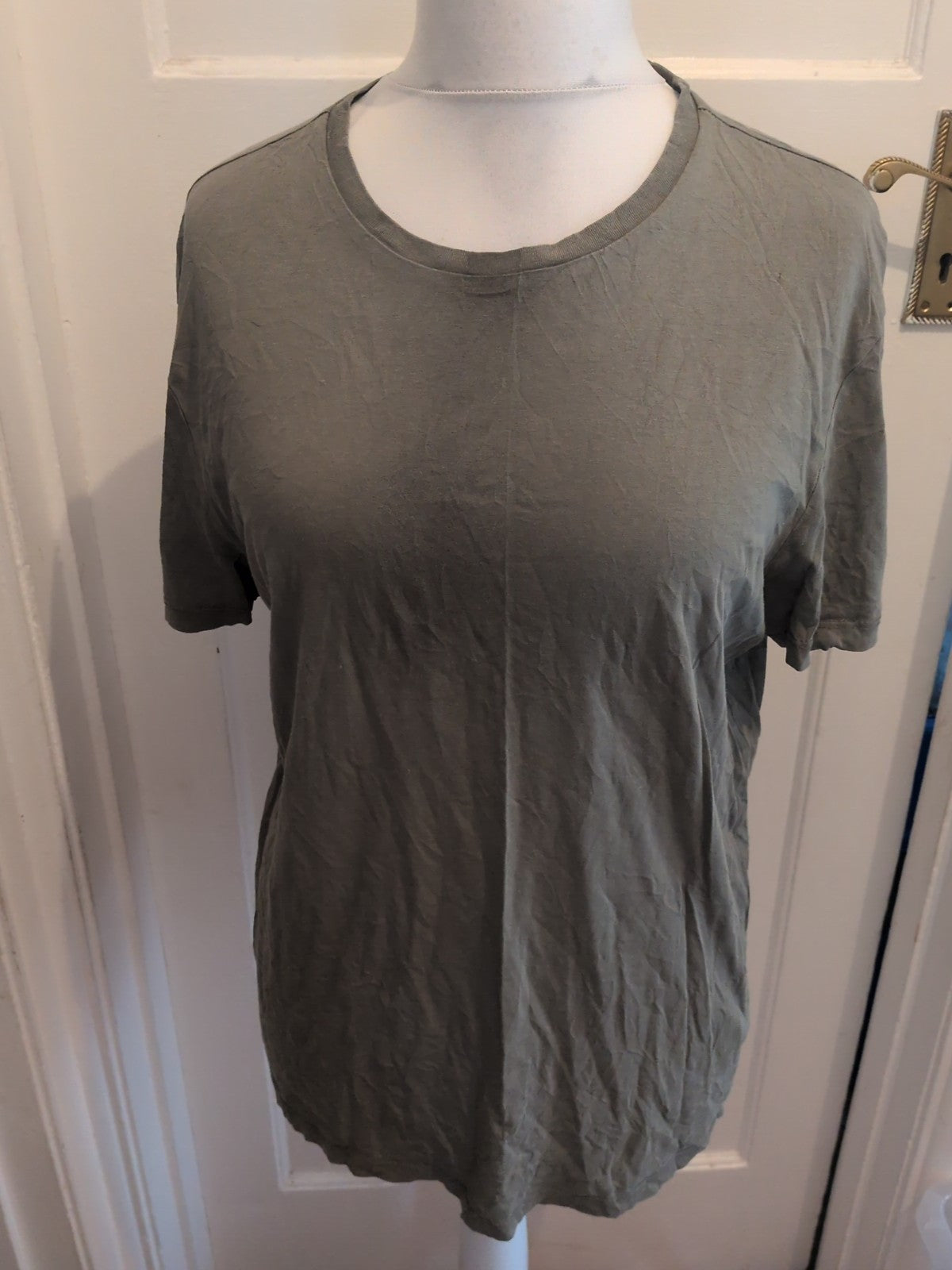 Topman Slim Fit Khaki Short Sleeve T-shirt