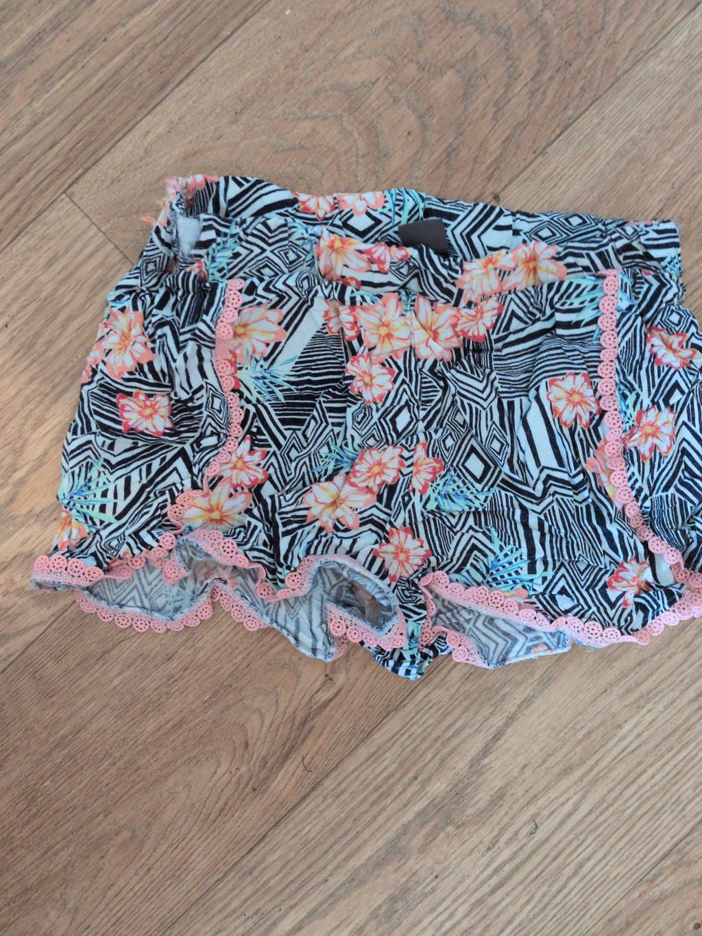 Primark 8-9 Years Multicoloured Floral Shorts