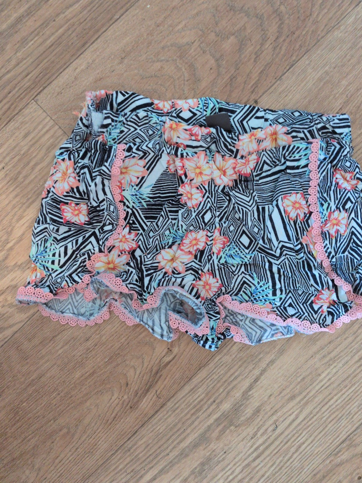 Primark 8-9 Years Multicoloured Floral Shorts