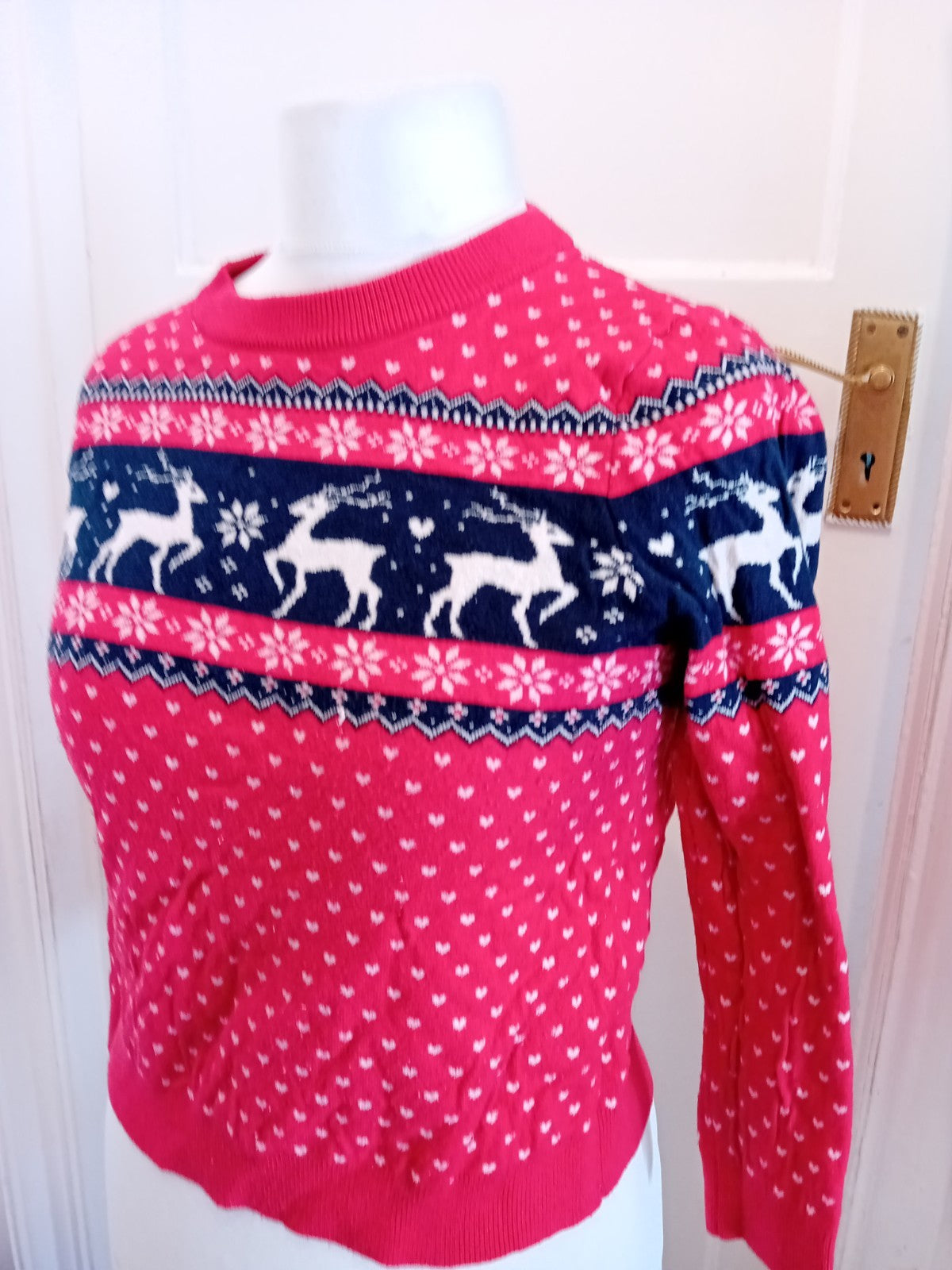 Primark 12-14 Red Christmas Jumper