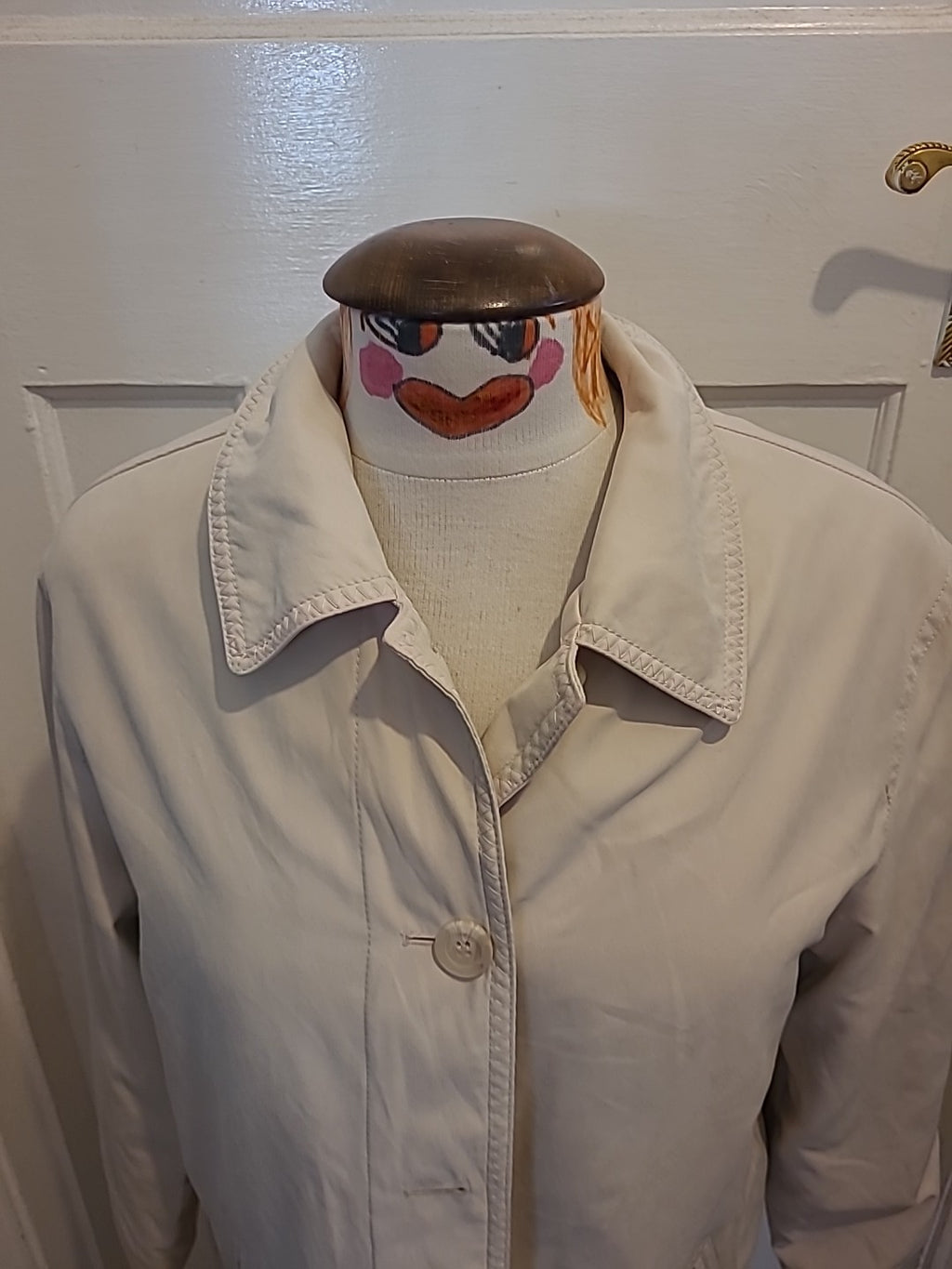 Ladies BHS size 12 Beige Lined Long Sleeved Coat